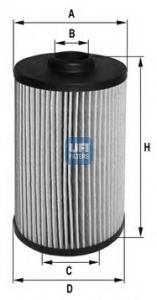 2503800 UFI Filtr oleju