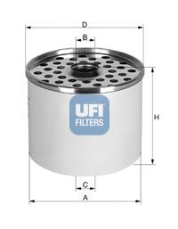 24.361.00 UFI filtr paliwa