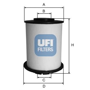 2603300 UFI Filtr paliwa