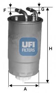 2409900 UFI Filtr paliwa