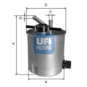5539400 UFI Filtr paliwa