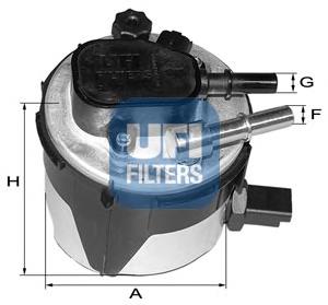 55.170.00 UFI filtr paliwa