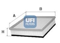 3046500 UFI Filtr powietrza