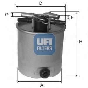 2402601 UFI Filtr paliwa