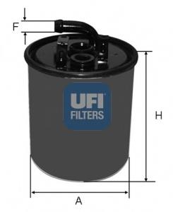 2441600 UFI Filtr paliwa