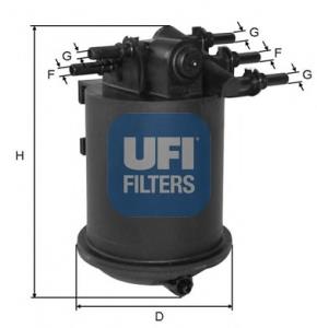 Filtr paliwa UFI 2408600 cena, od 32,83 USD