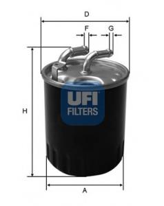 2407700 UFI Filtr paliwa