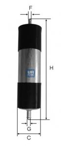 3192100 UFI Filtr paliwa