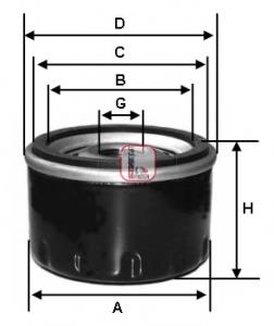 S4210R Sofima filtr oleju