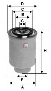 Filtr paliwa Mitsubishi MZ690442 cena, od 17,18 USD