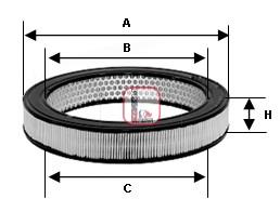 S 7460 A Sofima filtr powietrza