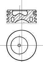 Tłok, komplet do jednego cylindru, STD A350511 AE