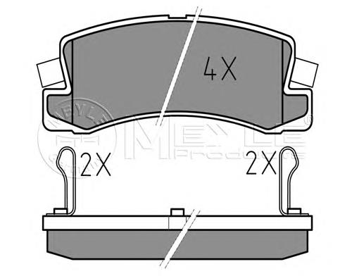 Okładziny (klocki) do hamulców tarczowych tylne 16580 Febi