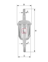 Do koszyka 1G7206 Caterpillar Filtr paliwa