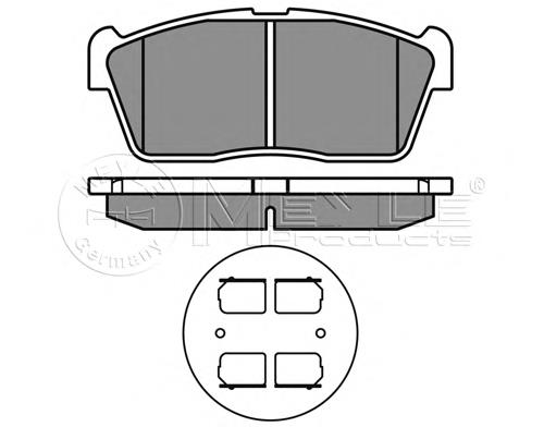 Do koszyka 5581076A01 Suzuki Klocki hamulcowe przednie tarczowe