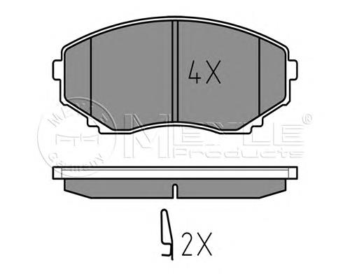 TKY83328ZA Mazda Klocki hamulcowe przednie tarczowe