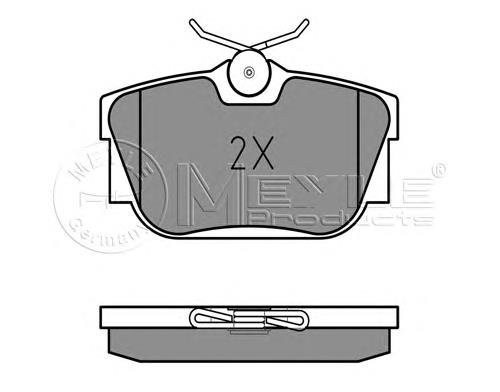 Okładziny (klocki) do hamulców tarczowych tylne VAG 7D0698451G cena, od 24,83 USD