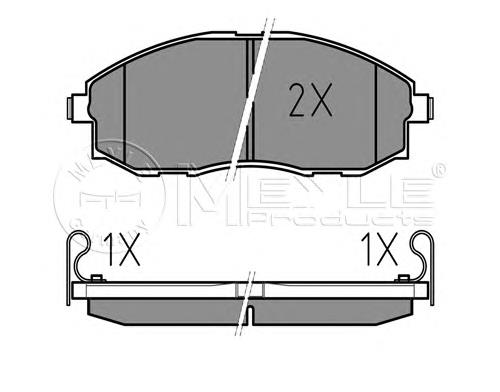Do koszyka S5810147A00 Hyundai/Kia Klocki hamulcowe przednie tarczowe