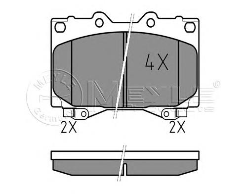 Klocki hamulcowe przednie tarczowe Toyota 0446560370 cena, od 21,55 USD