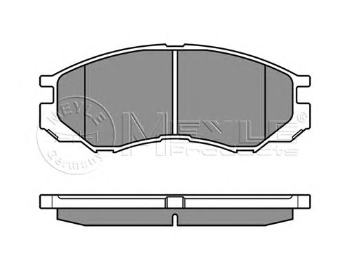 Do koszyka MZ690016 Mitsubishi Klocki hamulcowe przednie tarczowe