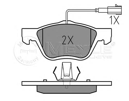 Klocki hamulcowe przednie tarczowe Fiat/Alfa/Lancia 9951217