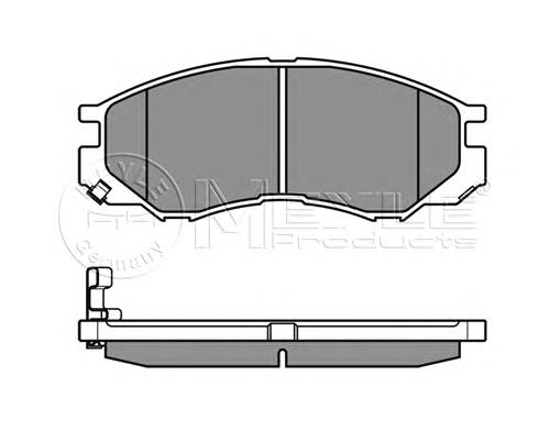 Klocki hamulcowe przednie tarczowe MZ690016 Mitsubishi