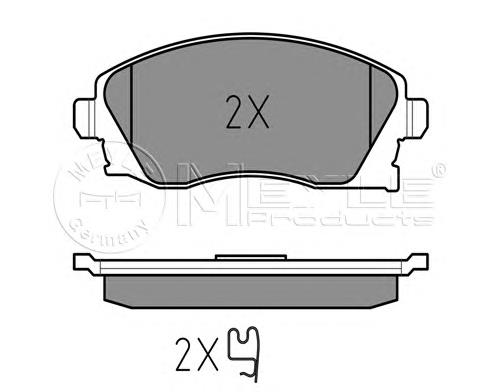 301456 VALEO Klocki hamulcowe przednie tarczowe