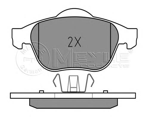 Do koszyka 410607613R Renault (RVI) Klocki hamulcowe przednie tarczowe