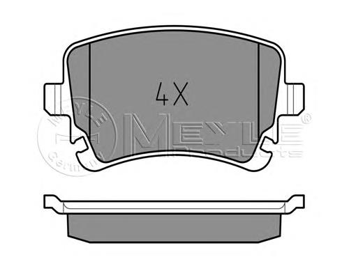 025 233 2617 Meyle okładziny (klocki do hamulców tarczowych tylne)