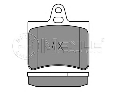 025 233 0515 Meyle okładziny (klocki do hamulców tarczowych tylne)