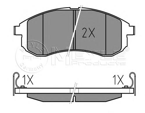 Klocki hamulcowe przednie tarczowe Mitsubishi MN102622 cena, od 23,64 USD