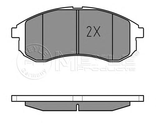 Do koszyka MN102622 Mitsubishi Klocki hamulcowe przednie tarczowe