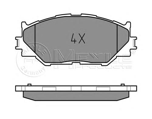Do koszyka 446553020 Toyota Klocki hamulcowe przednie tarczowe