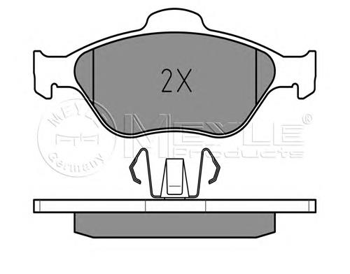 025 236 0418 Meyle klocki hamulcowe przednie tarczowe