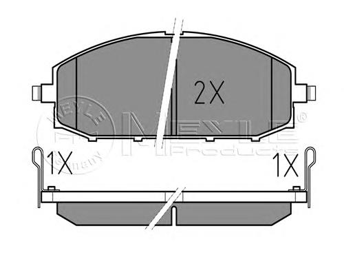 Klocki hamulcowe przednie tarczowe 41060VC290 Nissan/Infiniti