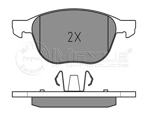 Klocki hamulcowe przednie tarczowe Ford Focus 3 (CB8)