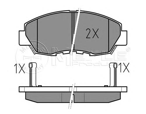 45022TR3A02 Honda Klocki hamulcowe przednie tarczowe