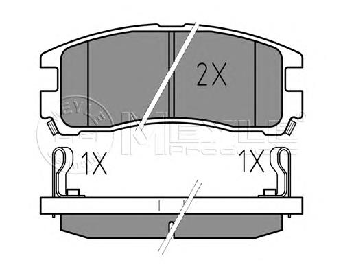 Okładziny (klocki) do hamulców tarczowych tylne Hyundai/Kia 58302M2A10 cena, od 7,79 USD