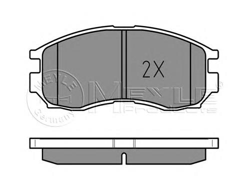 Klocki hamulcowe przednie tarczowe 58101M2A01 Hyundai/Kia