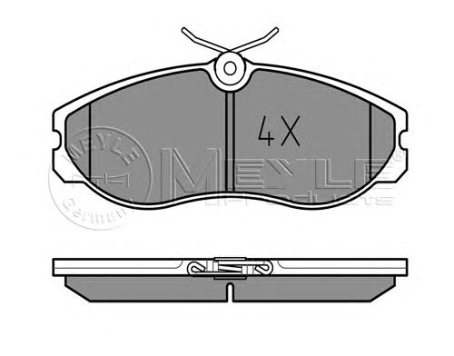 Do koszyka 1957042 Ford Klocki hamulcowe przednie tarczowe