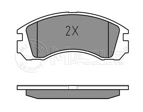 Klocki hamulcowe przednie tarczowe MZ690349 Mitsubishi