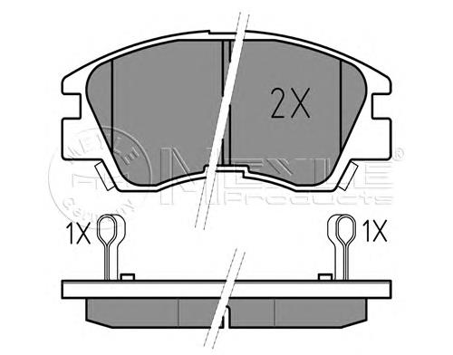 Do koszyka MB500816 Mitsubishi Klocki hamulcowe przednie tarczowe