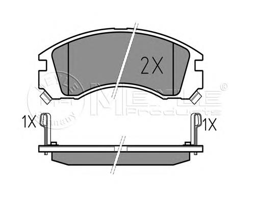Do koszyka MZ690349 Mitsubishi Klocki hamulcowe przednie tarczowe