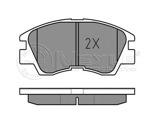 Klocki hamulcowe przednie tarczowe MB500816 Mitsubishi