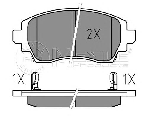 Do koszyka 0446502030 Toyota Klocki hamulcowe przednie tarczowe