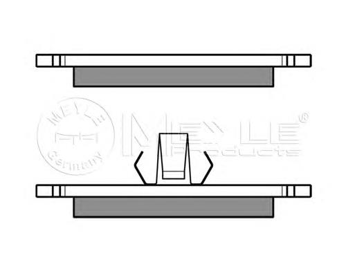 Klocki hamulcowe przednie tarczowe Ford 1042688