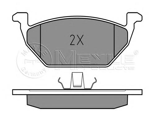 Do koszyka 1J0698151D VAG Klocki hamulcowe przednie tarczowe