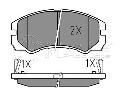 97201441 General Motors Klocki hamulcowe przednie tarczowe