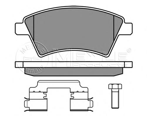 301804 VALEO Klocki hamulcowe przednie tarczowe