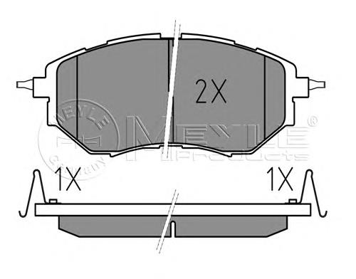 Klocki hamulcowe przednie tarczowe Subaru 26296AL020 cena, od 25,78 USD